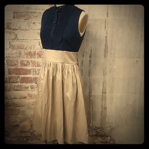 Eliza J A-line Navy Blue and Champagne Dess